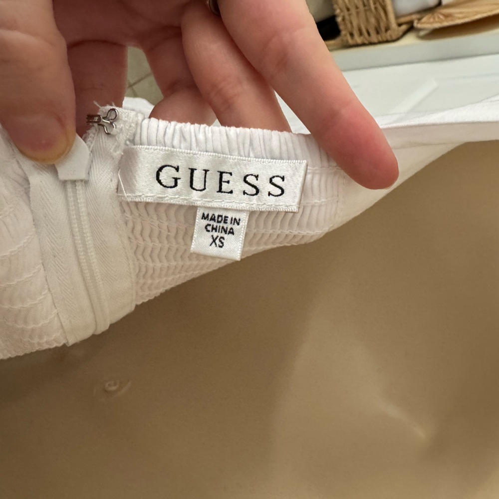 Guess Karida Cap-Sleeve Flared Dress - Picture 15 of 15